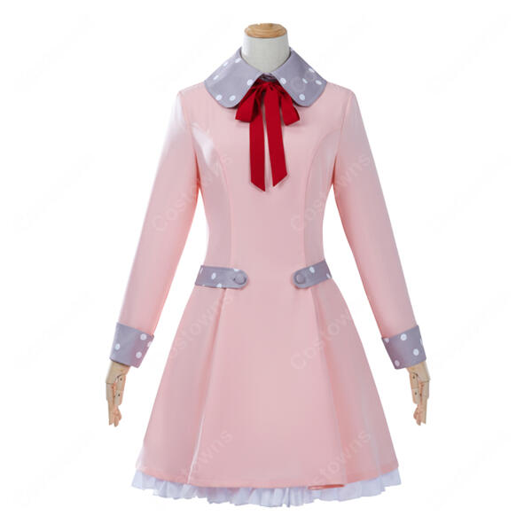 カードキャプターさくら クリアカード編 木之本桜 コスプレ衣装 私服 ピンクベージュワンピースコート元の画像