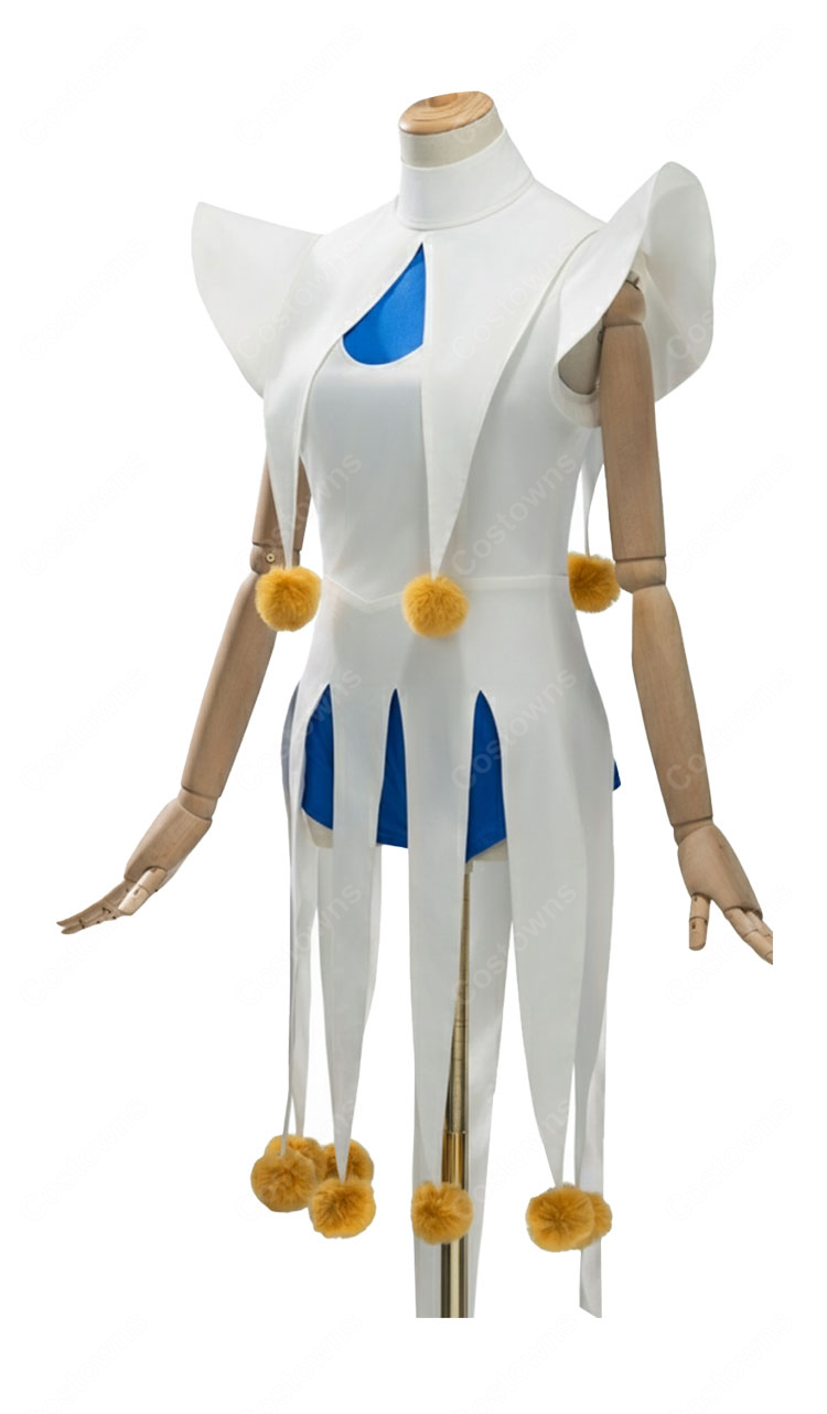 カードキャプターさくら 木之本桜 バトルコスチューム ピエロ風 コスプレ衣装-3