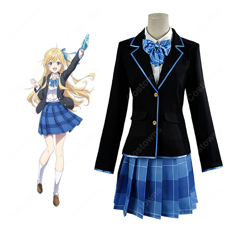 千歳くんはラムネ瓶のなか 柊夕湖 青海陽 コスプレ衣装 制服-1