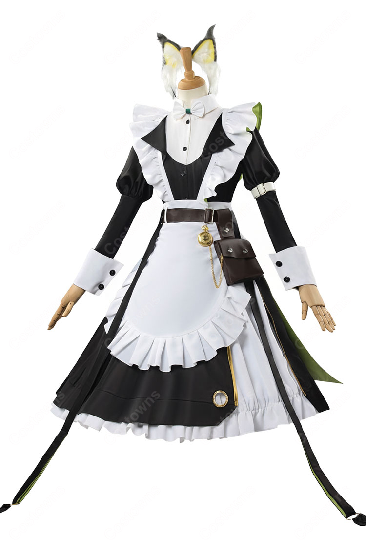 アークナイツ ケルシー 時の足跡 コスプレ衣装 メイド服-3