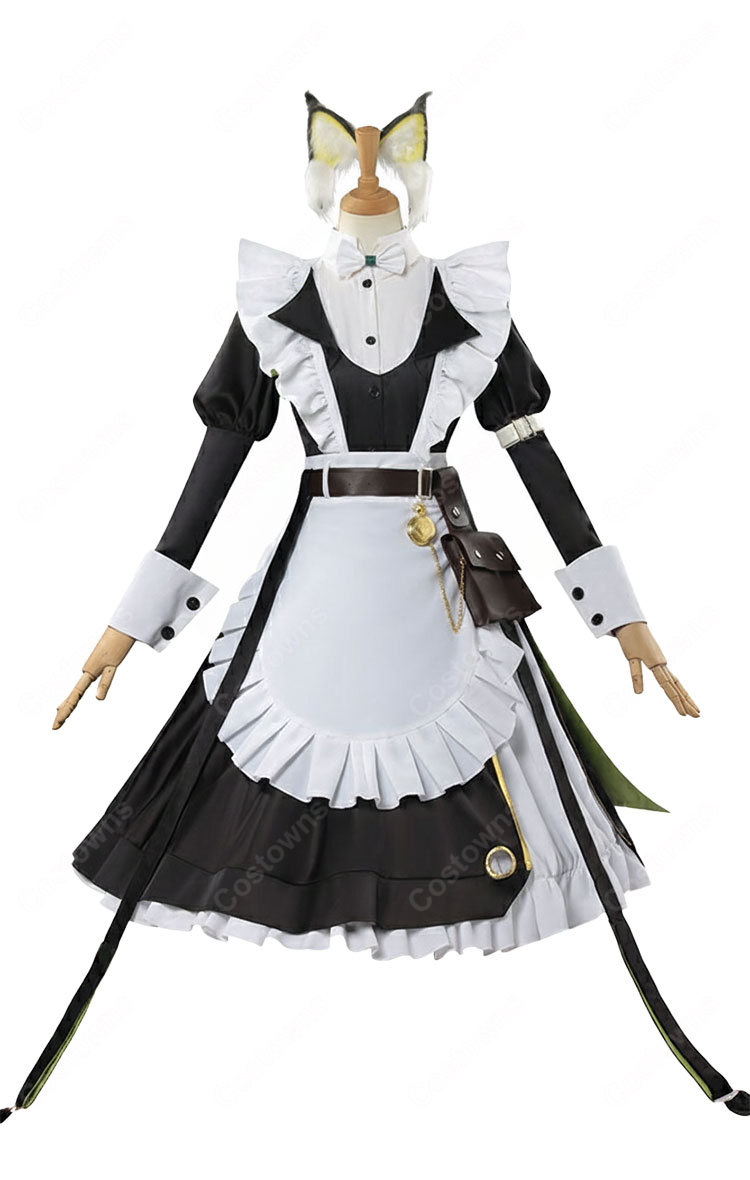 アークナイツ ケルシー 時の足跡 コスプレ衣装 メイド服-2