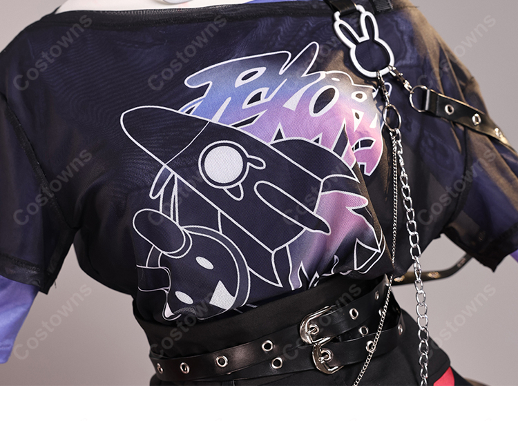 hololive ホロライブ 兎田ぺこら 堕天使パンク衣装 コスプレ衣装-18