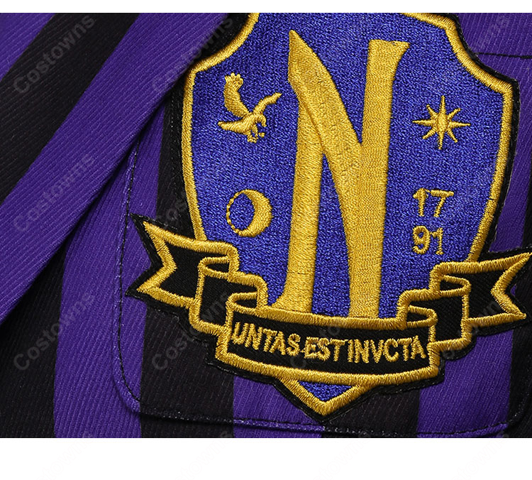 ウェンズデー シーズン2 パート2 イーニッド・シンクレア コスプレ衣装  刺繍 制服-5