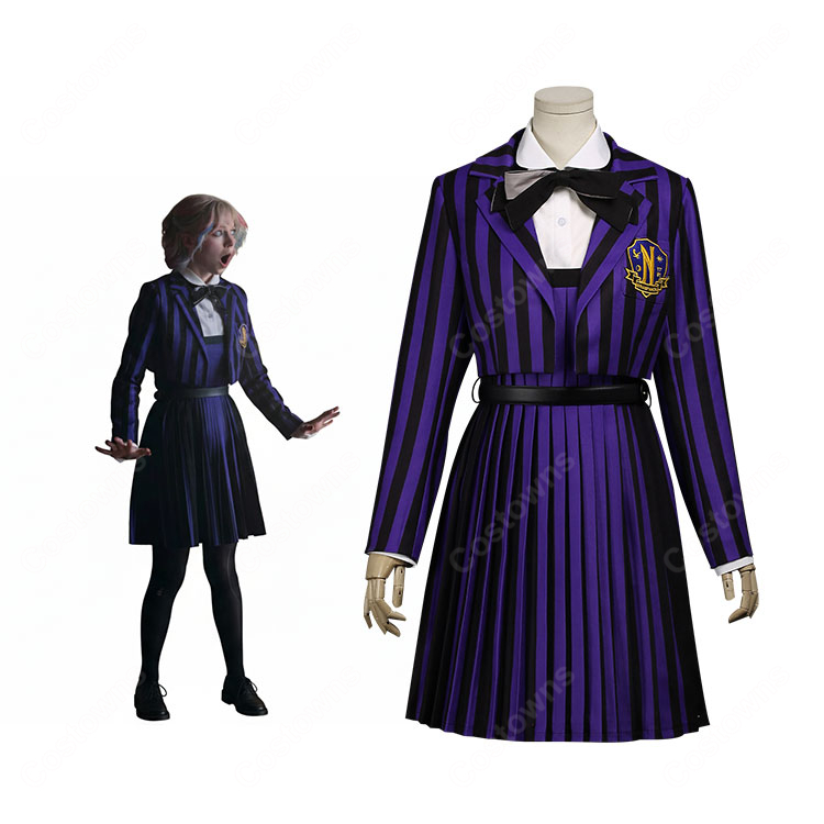 ウェンズデー シーズン2 パート2 イーニッド・シンクレア コスプレ衣装  刺繍 制服-1