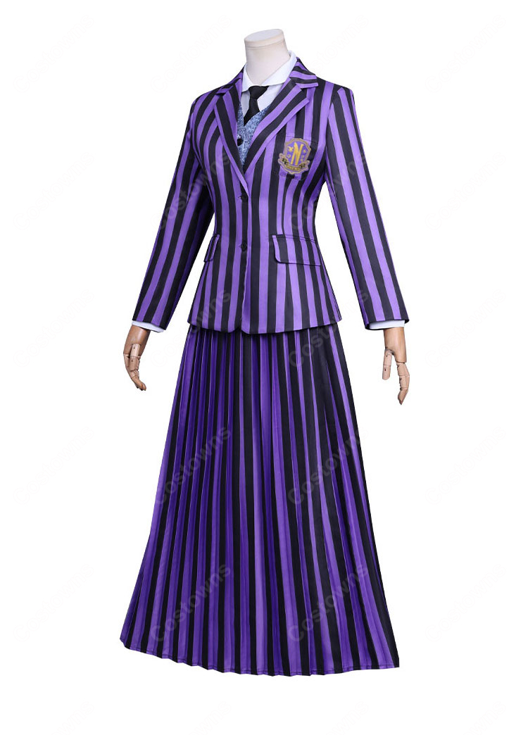 ウェンズデー シーズン2 ネヴァーモア学園の生徒 制服 コスプレ衣装-2