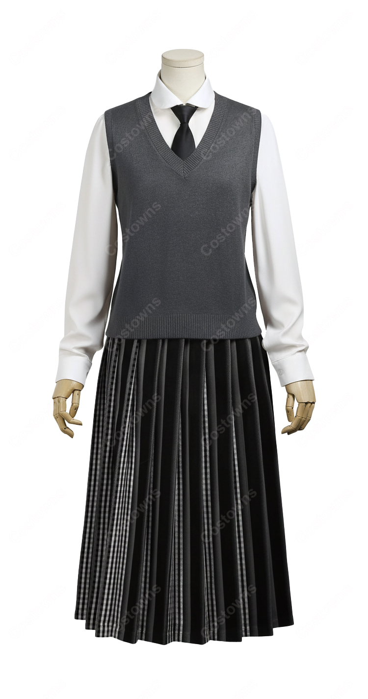 ウェンズデー シーズン2 ウェンズデー・アダムス ネヴァーモア学園 制服 コスプレ衣装-7
