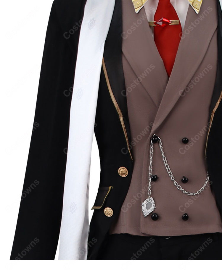 原神 璀夜华宴シリーズ ディルック アカツキワイナリーの貴公子 コスプレ衣装-6