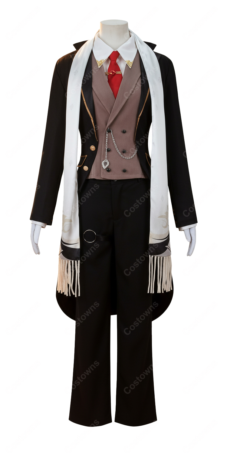 原神 璀夜华宴シリーズ ディルック アカツキワイナリーの貴公子 コスプレ衣装-4