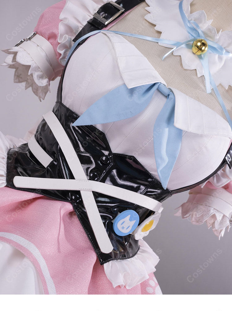 VTuber 結城さくな 猫メイド コスプレ衣装-6