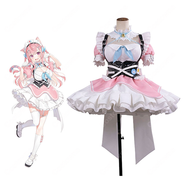 VTuber 結城さくな 猫メイド コスプレ衣装-1