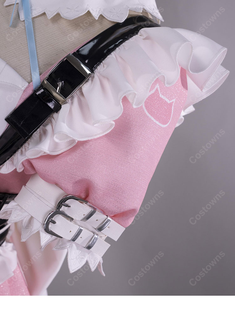 VTuber 結城さくな 猫メイド コスプレ衣装-11