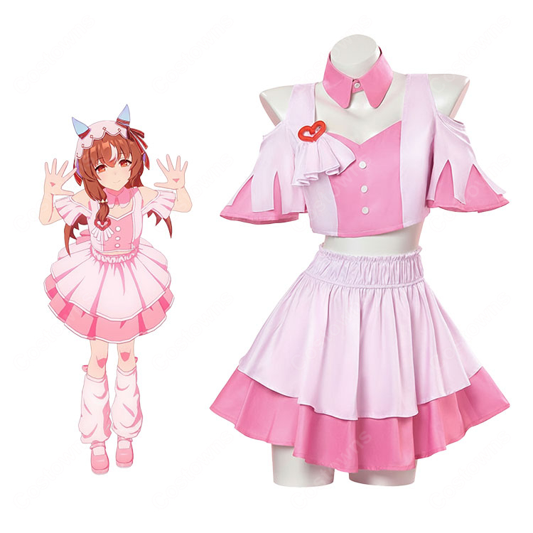 ウマ娘 プリティーダービー 4.5周年 めにしゅき♡ラッシュっしゅ! スティルインラブ コスプレ衣装-1