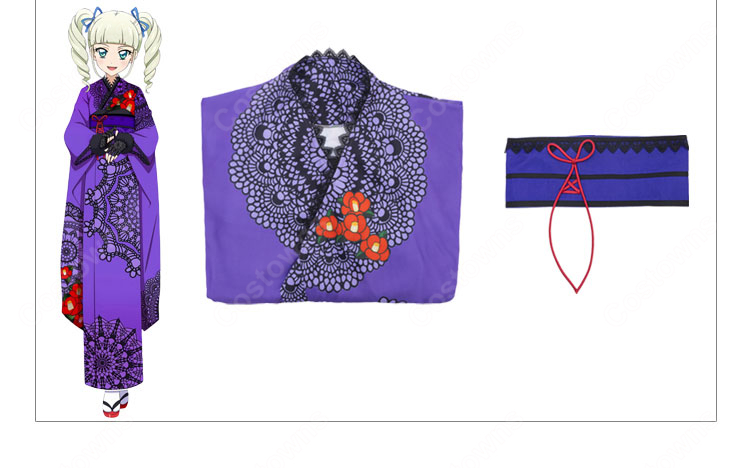 アイカツ! 和の心・ダーク 藤堂ユリカ コスプレ衣装-11