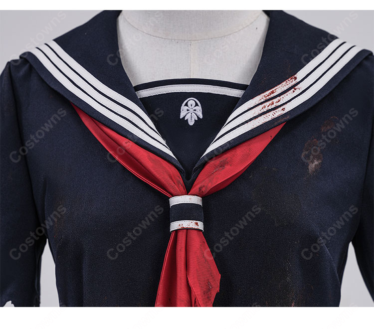 サイレントヒルf 深水雛子 戎ヶ丘の狂犬 制服 コスプレ衣装-5