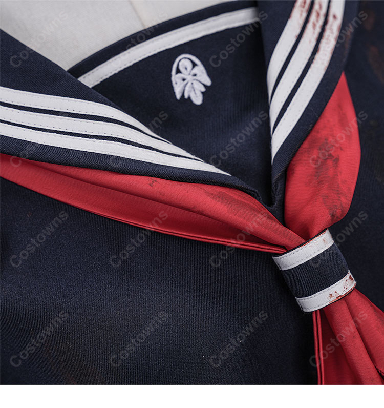 サイレントヒルf 深水雛子 戎ヶ丘の狂犬 制服 コスプレ衣装-6