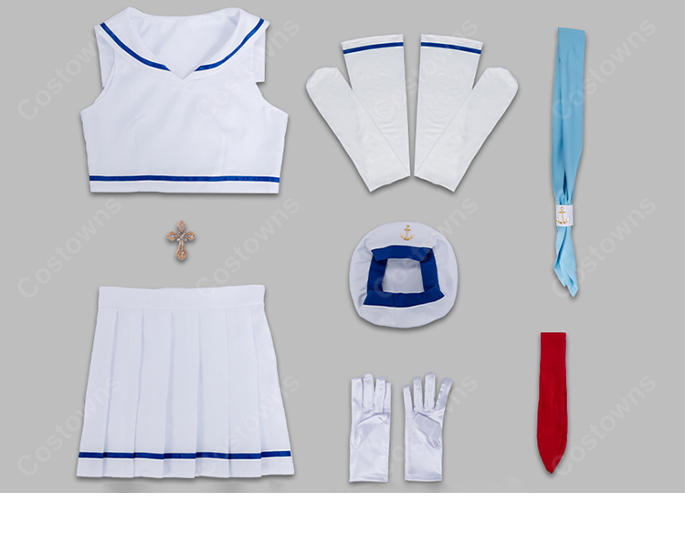 ソードアート・オンライン アスナ セーラー服 コスプレ衣装-6