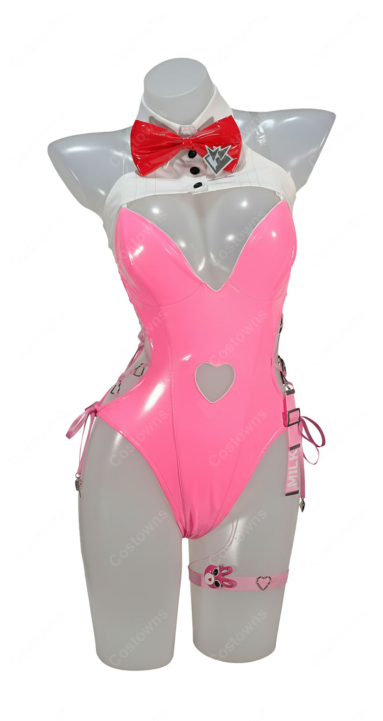 勝利の女神:NIKKE  ミルク:ブルーミングバニー コスプレ衣装-2
