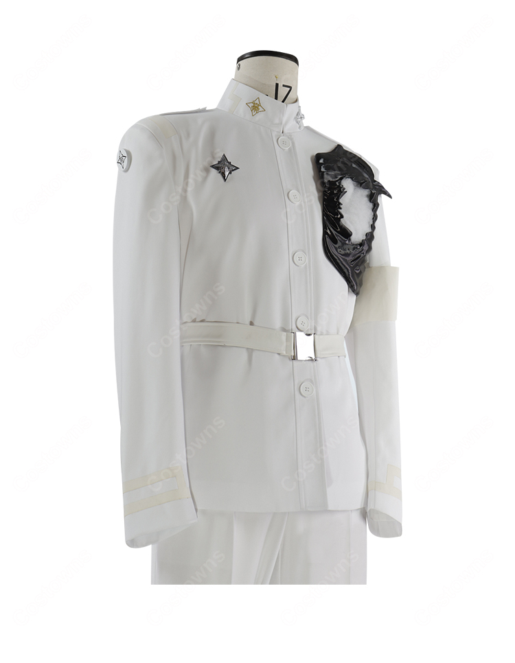 HUNDRED LINE -最終防衛学園- 蒼月衛人 コスプレ衣装 Ending 006 白戦闘服-5