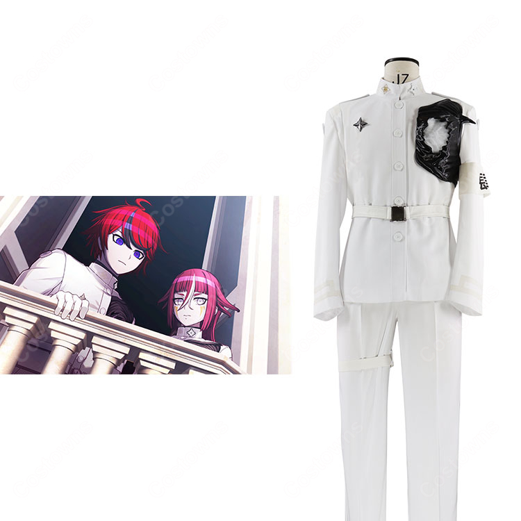 HUNDRED LINE -最終防衛学園- 蒼月衛人 コスプレ衣装 Ending 006 白戦闘服-1