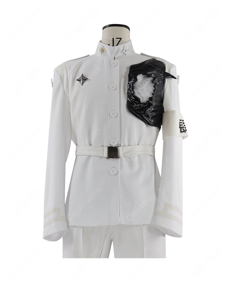 HUNDRED LINE -最終防衛学園- 蒼月衛人 コスプレ衣装 Ending 006 白戦闘服-4
