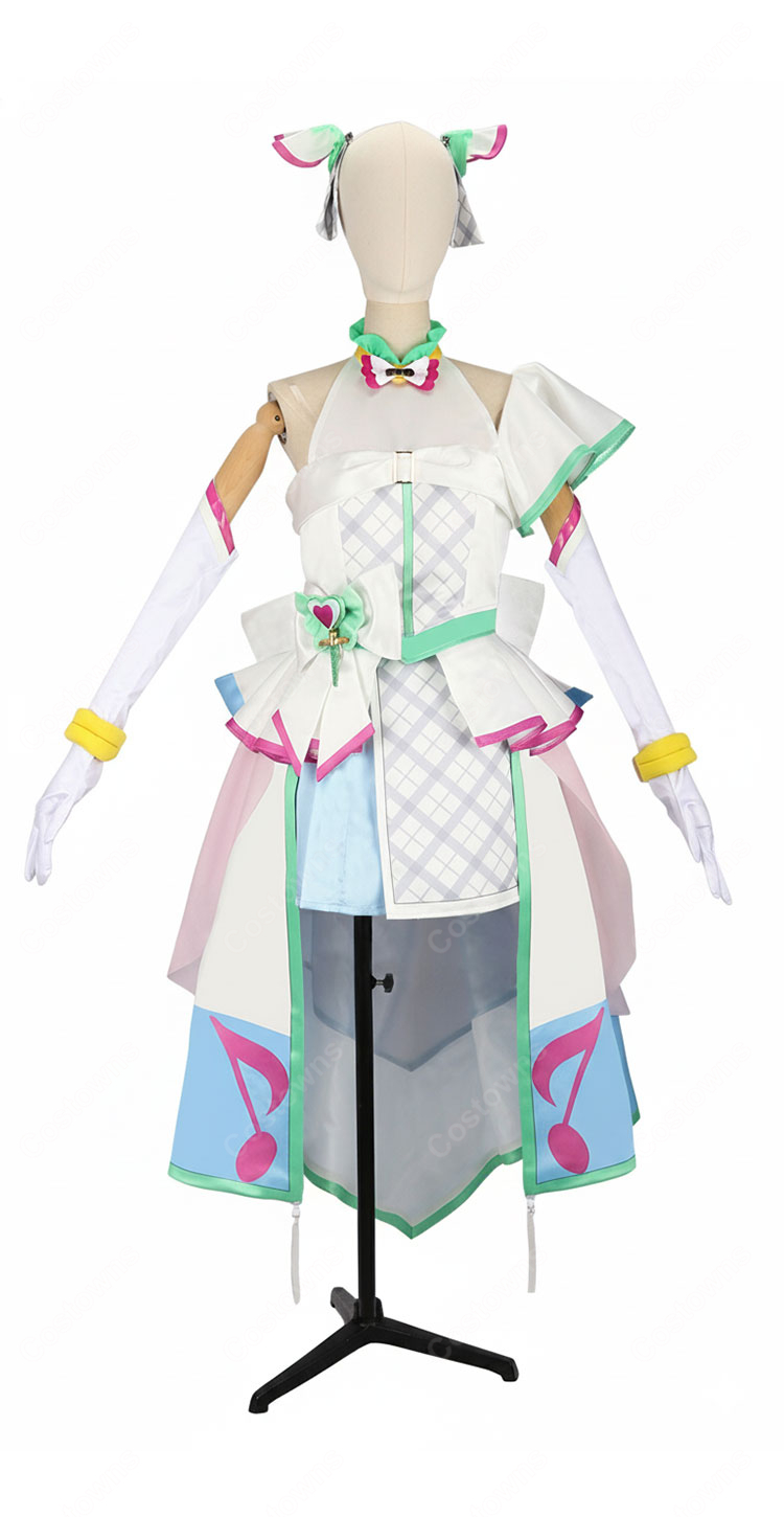 キミとアイドルプリキュア♪ キュアズキューン プリルン コスプレ衣装-2