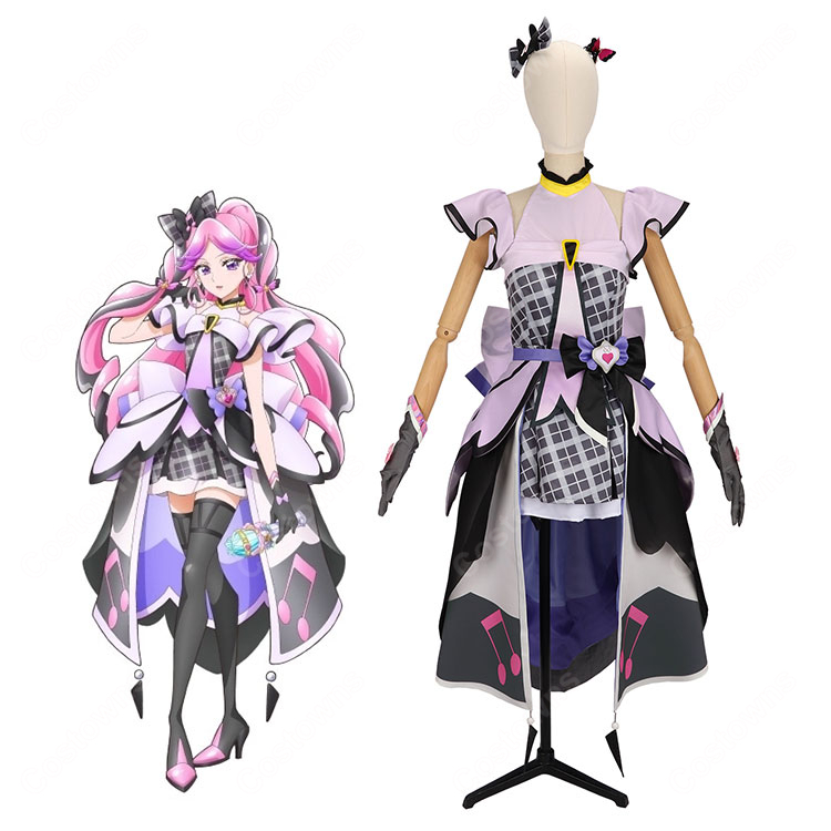 キミとアイドルプリキュア♪ キュアキッス メロロン コスプレ衣装-1