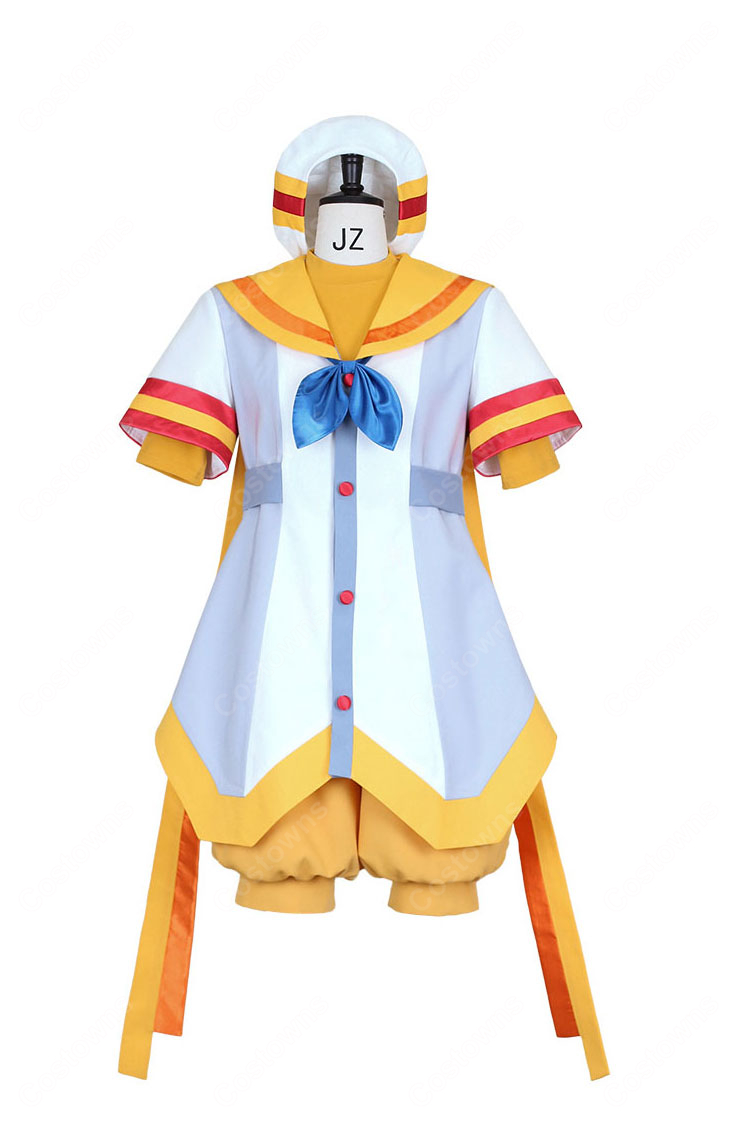 わんだふるぷりきゅあ！ざ・むーびー！ ドキドキ♡ゲームの世界で大冒険！ 兎山大福 映画ver. 人間の姿 コスプレ衣装-2