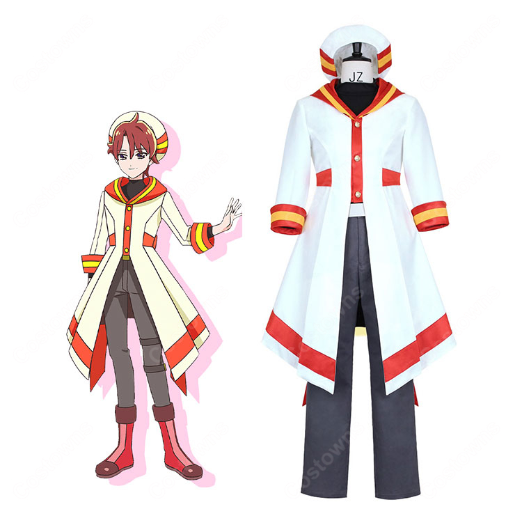 わんだふるぷりきゅあ！ざ・むーびー！ ドキドキ♡ゲームの世界で大冒険！ 兎山悟 映画ver. 人間の姿 コスプレ衣装-1