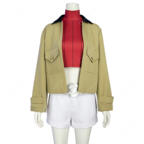 Pokémon LEGENDS Z-A タウニー コスプレ衣装 (コート、インナー、ショートパンツ、ウエストポーチ)