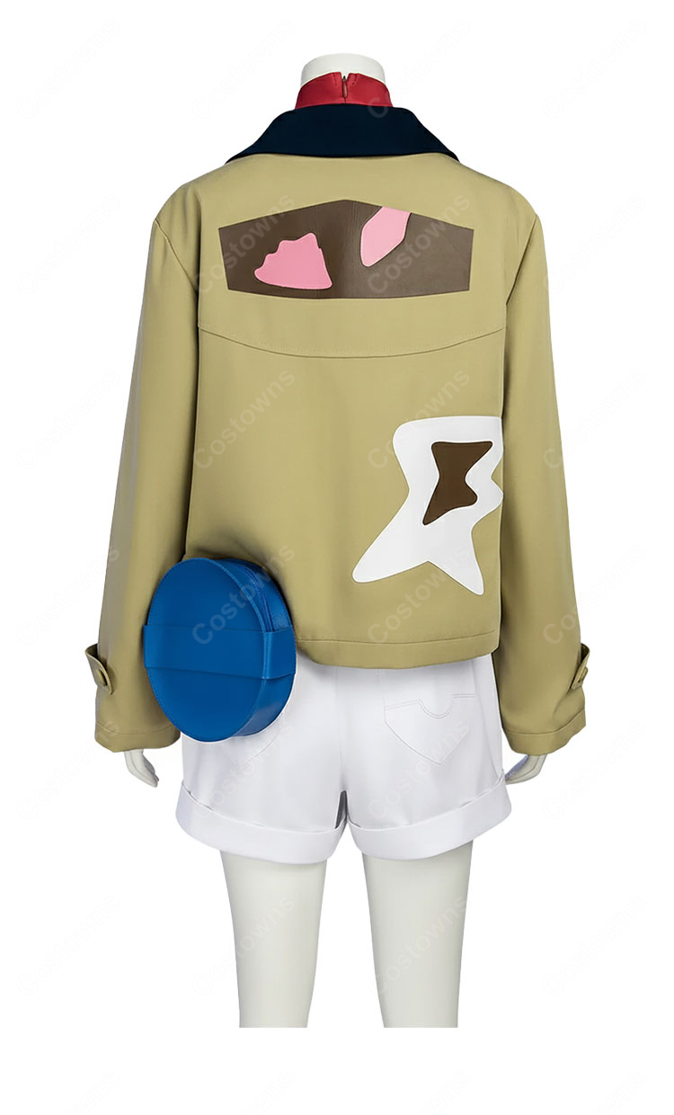 Pokémon LEGENDS Z-A タウニー コスプレ衣装 (コート、インナー、ショートパンツ、ウエストポーチ)-7