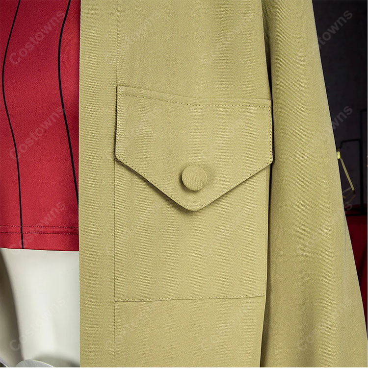 Pokémon LEGENDS Z-A タウニー コスプレ衣装 (コート、インナー、ショートパンツ、ウエストポーチ)-10