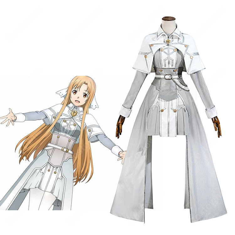 ソードアート・オンライン ムーン・クレイドル編 結城明日奈 アスナ 星王妃 コスプレ衣装-1