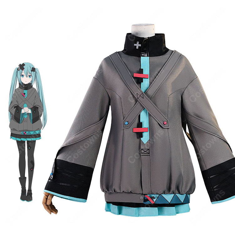 劇場版プロジェクトセカイ 壊れたセカイと歌えないミク 歌を届けたい 初音ミク コスプレ衣装-1