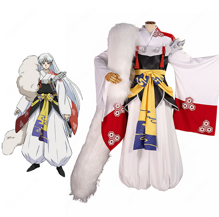 犬夜叉 殺生丸 人型 コスプレ衣装-1