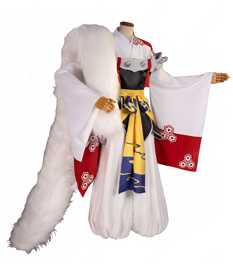 犬夜叉 殺生丸 人型 コスプレ衣装-3