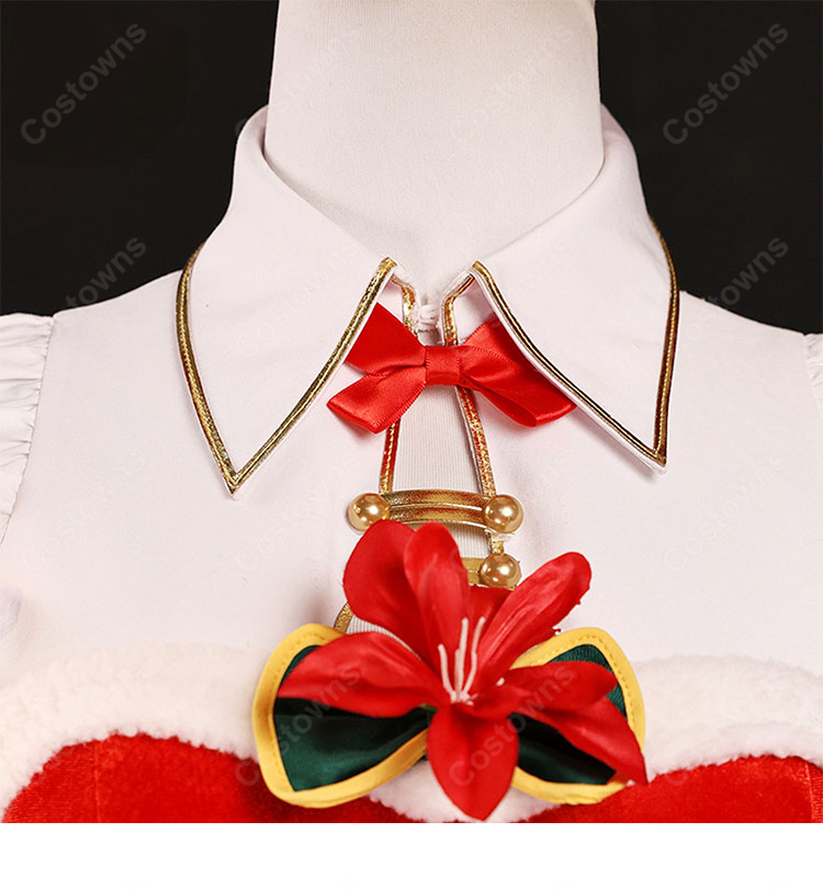 Re:ゼロから始める異世界生活 エミリア クリスマス記念 コスプレ衣装-4