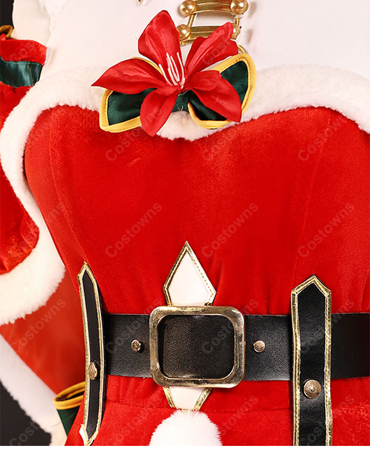 Re:ゼロから始める異世界生活 エミリア クリスマス記念 コスプレ衣装-5