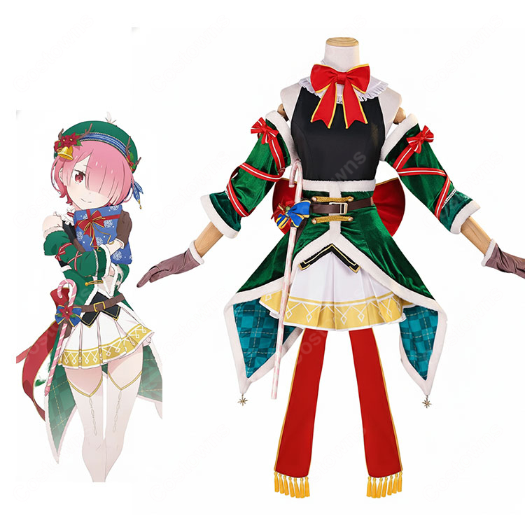 Re:ゼロから始める異世界生活 ラム クリスマス記念 コスプレ衣装-1