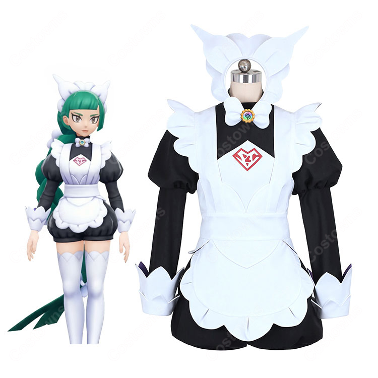 ポケモンレジェンズZ-A ハルジオ コスプレ衣装 メイド服-1