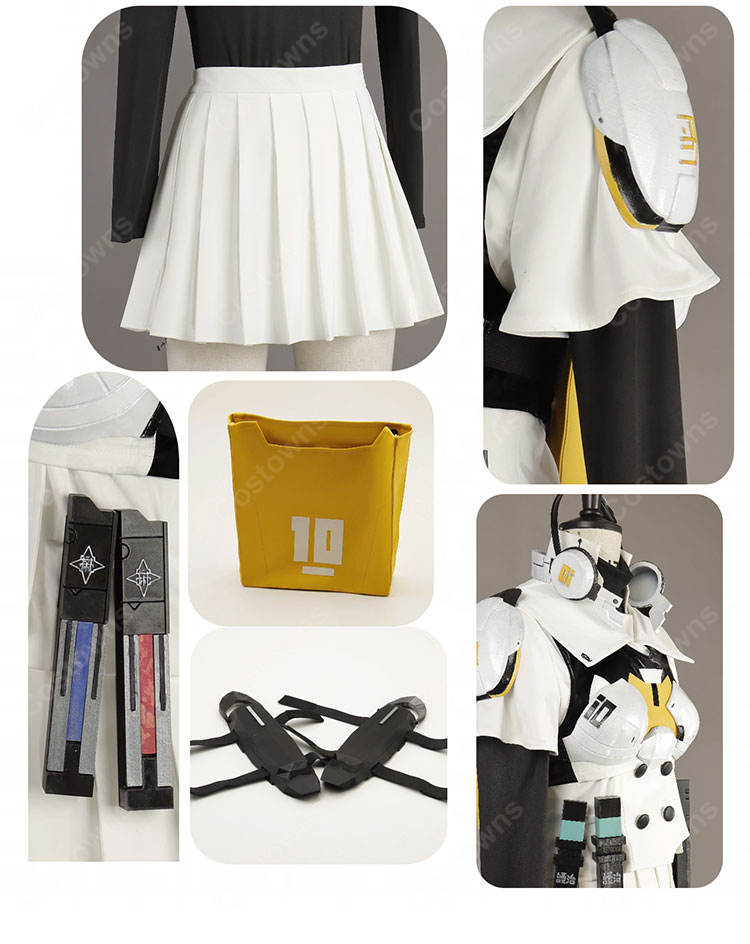 HUNDRED LINE -最終防衛学園- 霧藤希 戦闘服 制服 コスプレ衣装-8