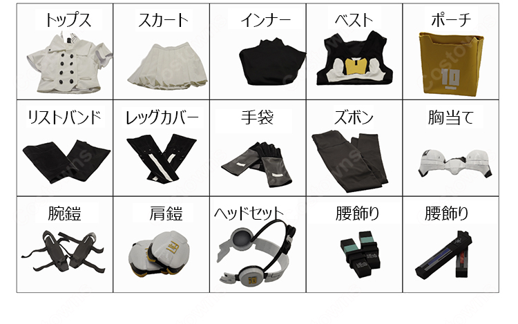 HUNDRED LINE -最終防衛学園- 霧藤希 戦闘服 制服 コスプレ衣装-10