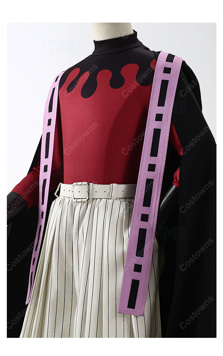 鬼滅の刃 童磨 コスプレ衣装 刺繍 帽子-5