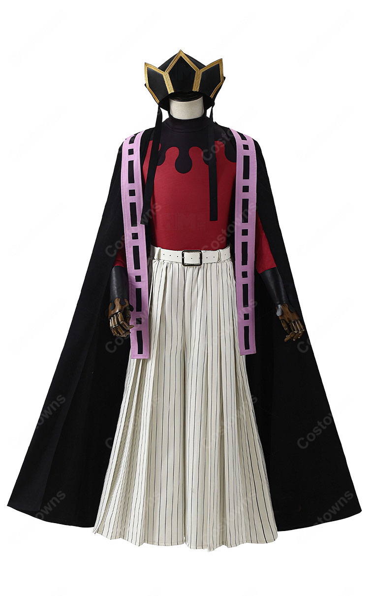 鬼滅の刃 童磨 コスプレ衣装 刺繍 帽子-2