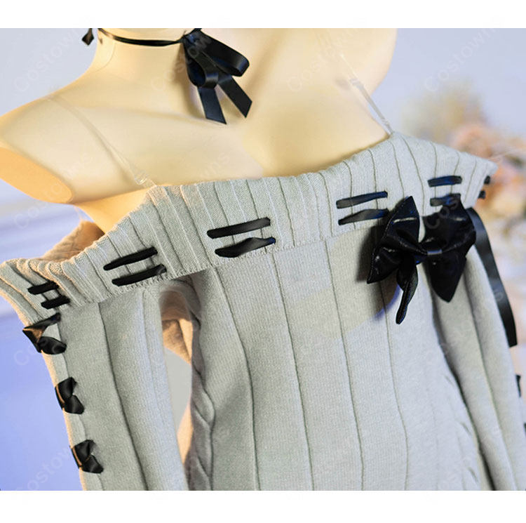 リトルマーメイド コスプレ衣装のオフショルダー部分の装飾ディテール