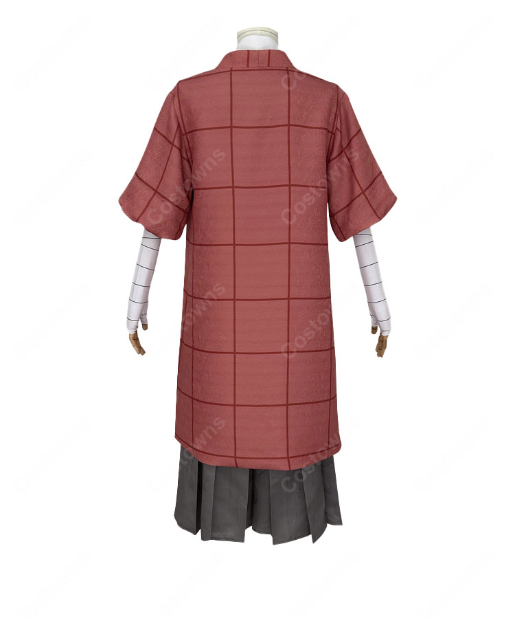 二十世紀電氣目録 坂本喜八 コスプレ衣装 7点セット(羽織、インナー、袴、スヌード、コルセットベルト、ベルト、手袋)-3