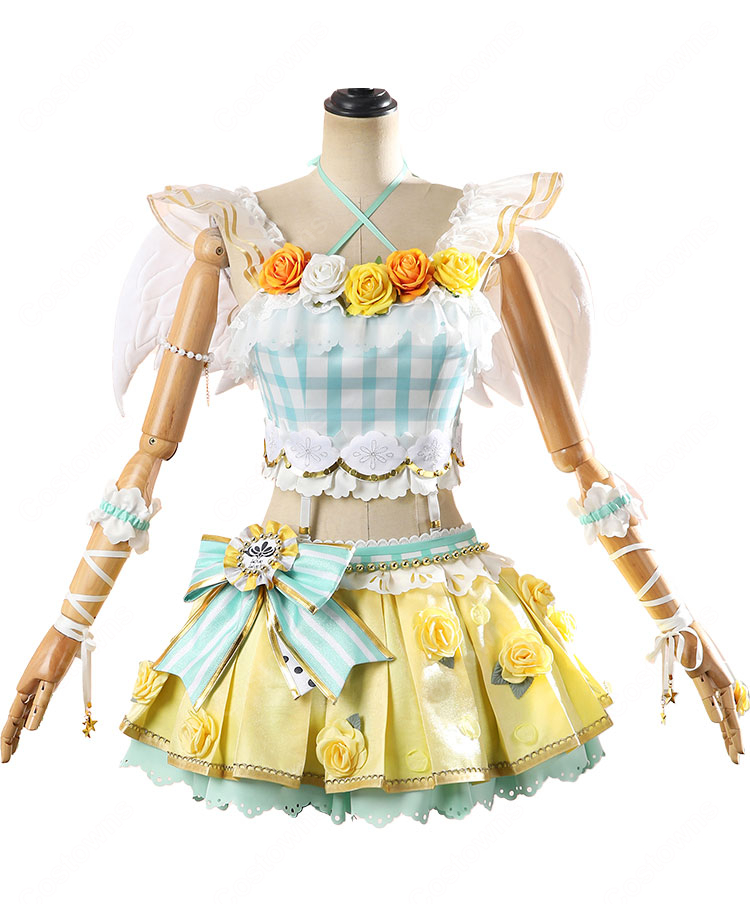 ラブライブ！ School idol project 小泉花陽 一歩きりで終わらせないように フルールレーヴ コスプレ衣装-2