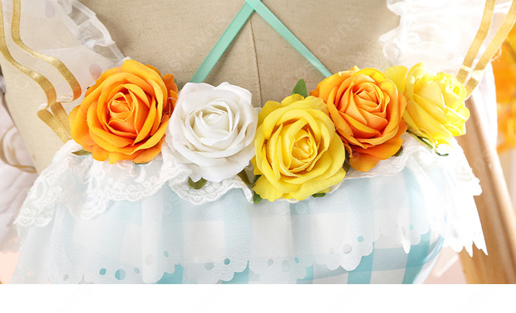 ラブライブ！ School idol project 小泉花陽 一歩きりで終わらせないように フルールレーヴ コスプレ衣装-7