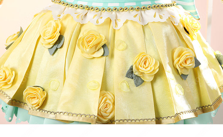 ラブライブ！ School idol project 小泉花陽 一歩きりで終わらせないように フルールレーヴ コスプレ衣装-9