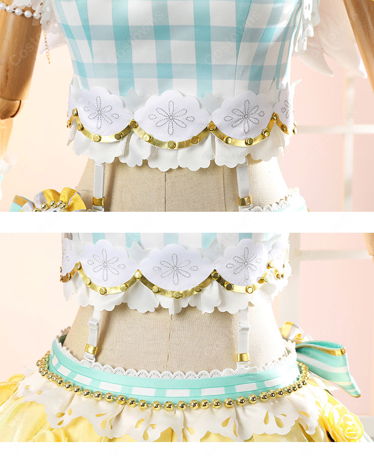 ラブライブ！ School idol project 小泉花陽 一歩きりで終わらせないように フルールレーヴ コスプレ衣装-8