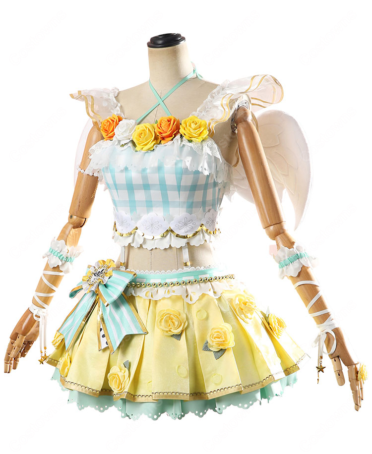 ラブライブ！ School idol project 小泉花陽 一歩きりで終わらせないように フルールレーヴ コスプレ衣装-3